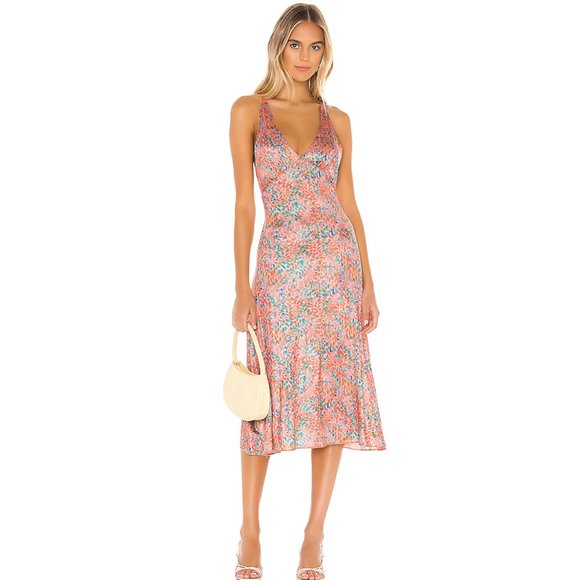 Free People Nowhere To Be Slip Midi Dress. S - Picture 2 of 16
